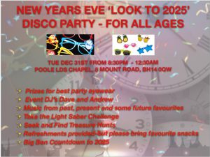 New Year’s Eve Party 2024 – Poole Stake Blog | Church of Jesus Christ